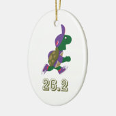 Turtle Runner 26,2 Keramik Ornament (Links)