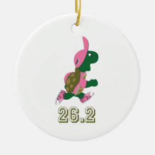 Turtle Runner 26,2 Keramik Ornament