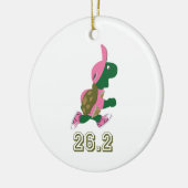 Turtle Runner 26,2 Keramik Ornament (Links)