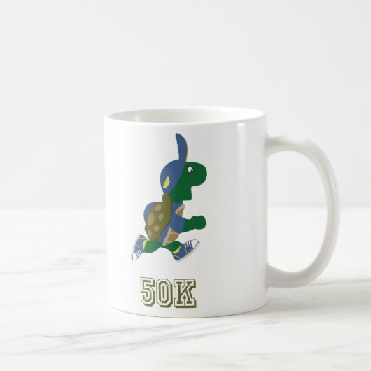 Turtle Runner 50K - blau Kaffeetasse (Rechts)