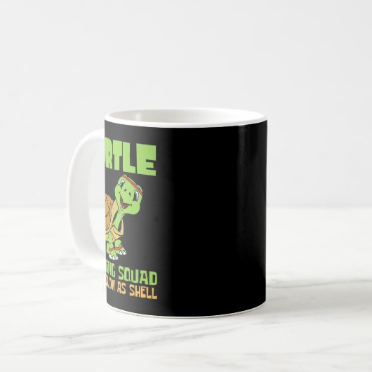 Turtle Running Squad Wir sind langsam als Hell Ear Kaffeetasse (Vorderseite Links)