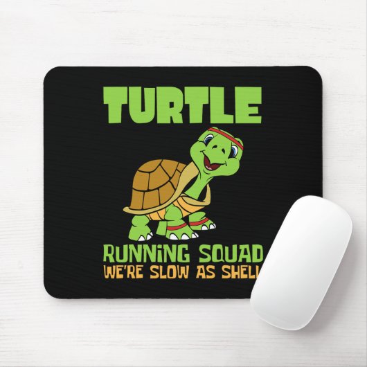 Turtle Running Squad Wir sind langsam als Hell Ear Mousepad (Mit Mouse)
