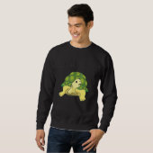 Turtle   saying   Pas de stress no stress Sweatshirt (Vorne ganz)