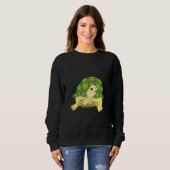 Turtle   saying   Pas de stress no stress Sweatshirt (Vorne ganz)
