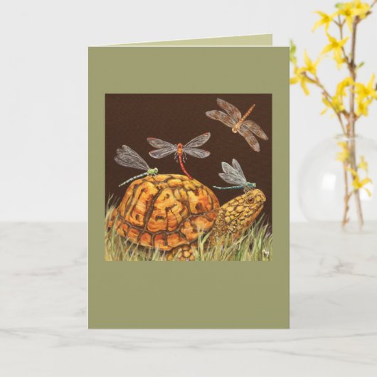 Turtle School Buskarte Karte (Gelbe Blume)