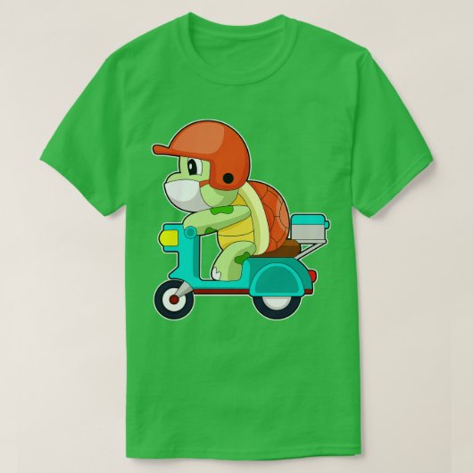Turtle Scooter 1 T-Shirt (Design vorne)