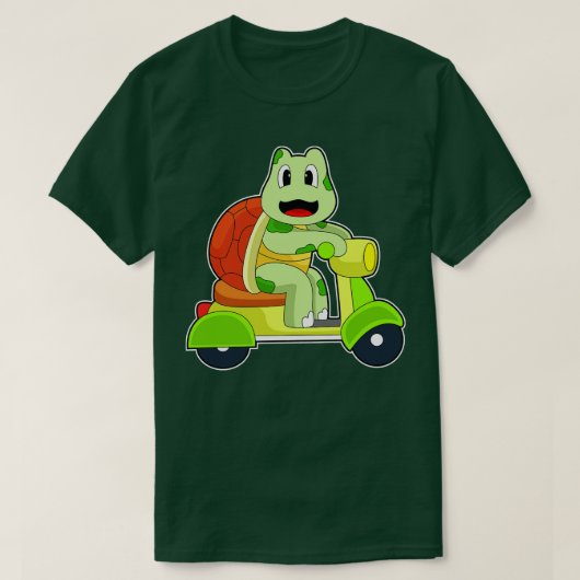 Turtle Scooter T-Shirt (Design vorne)