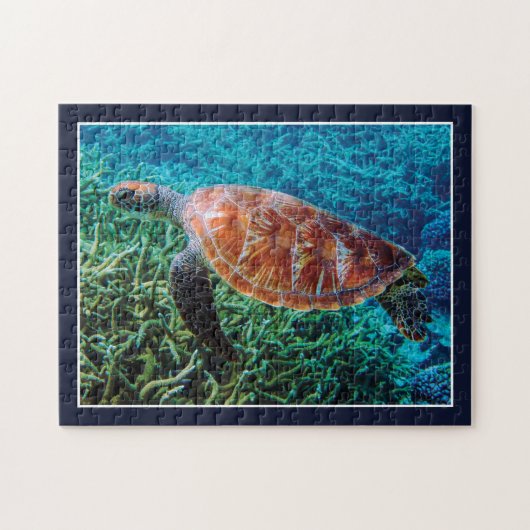 Turtle Sea Creature Ocean Wildlife Puzzle (Horizontal)