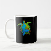 Turtle Sea Turtle Planet April 22 Earth Day Rett T Kaffeetasse (Links)
