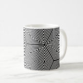Turtle shell [black] - Japanese Pattern Kaffeetasse (VorderseiteRechts)