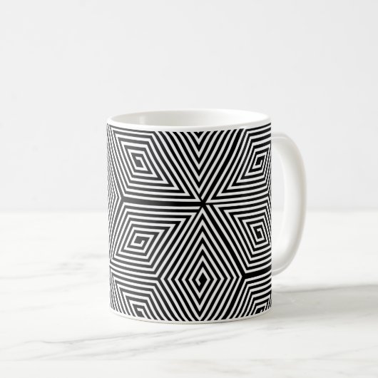 Turtle shell [black] - Japanese Pattern Kaffeetasse (VorderseiteRechts)