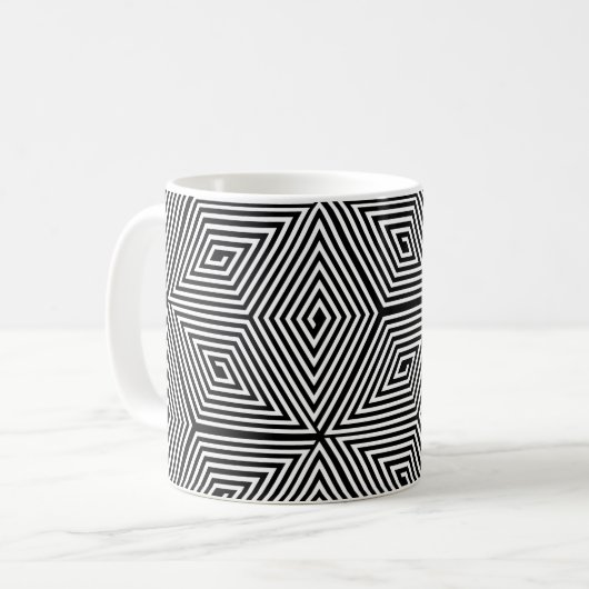 Turtle shell [black] - Japanese Pattern Kaffeetasse (Vorderseite Links)