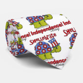 Turtle Shellebrate Unabhängigkeitstag! Krawatte (Gerollt)