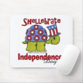 Turtle Shellebrate Unabhängigkeitstag! Mousepad (Mit Mouse)