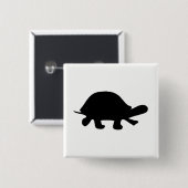 Turtle-Silhouette Button (Vorne & Hinten)