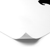 Turtle-Silhouette Poster (Ecke)