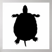 Turtle-Silhouette Poster (Vorne)