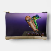 Turtle Skateboarder Zubehörtasche (Vorderseite)