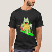 Turtle Skier Ski T-Shirt (Vorderseite)