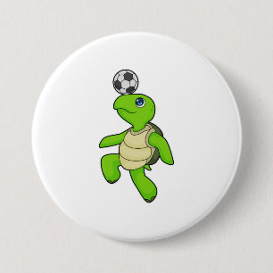 Turtle Soccer Player Soccer Button