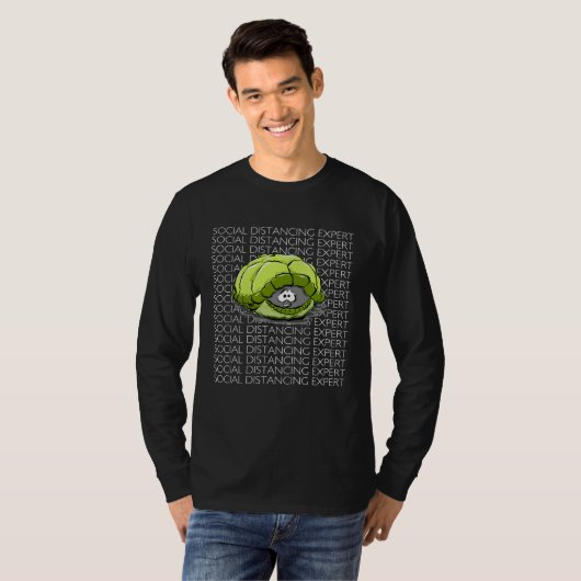 Turtle Social Distancing Expert T-Shirt (Vorne ganz)