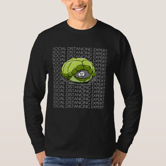 Turtle Social Distancing Expert T-Shirt (Vorderseite)