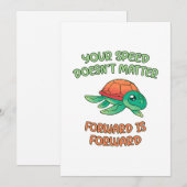 Turtle Speed Doesnt Materie Feiertagskarte (Vorne/Hinten)