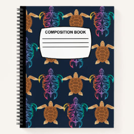Turtle Spiralkomposition Notebook Notizblock