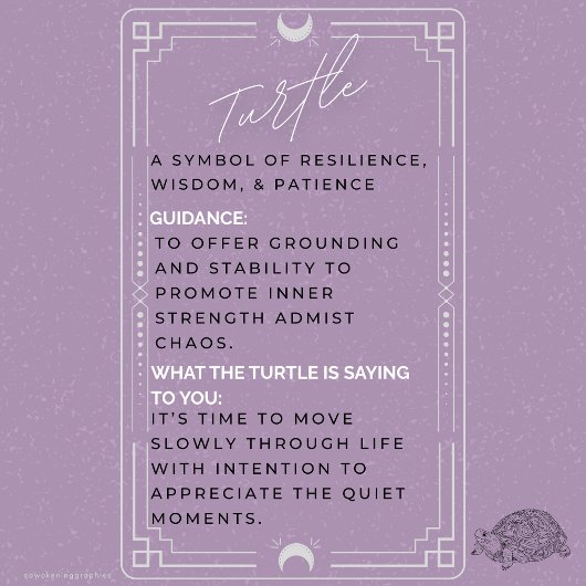 Turtle Spirit Animal Temperglas Cutting Board Schneidebrett