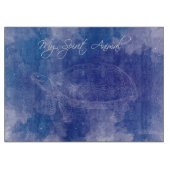 Turtle Spirit Animal Temperglas Cutting Board Schneidebrett (Vorderseite)