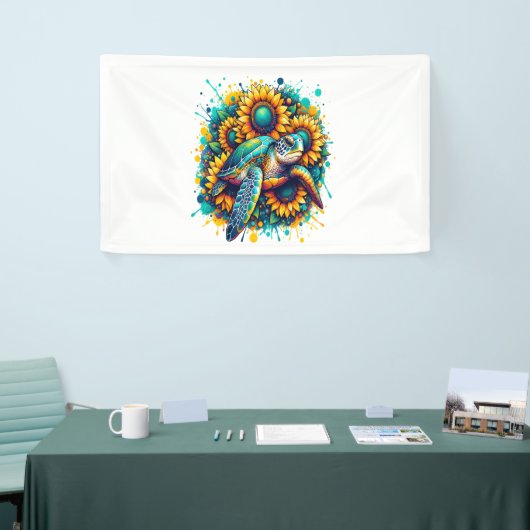 Turtle Sunflower Banner (Messeveranstaltung)