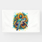 Turtle Sunflower Banner (Horizontal)