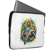 Turtle Sunflower Laptopschutzhülle (Vorne Rechts)