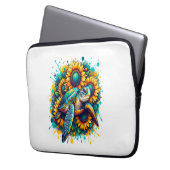 Turtle Sunflower Laptopschutzhülle (Vorderseite Links)