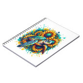 Turtle Sunflower Notizblock (Linke Seite)