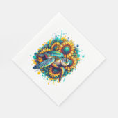 Turtle Sunflower Serviette (Ecke)