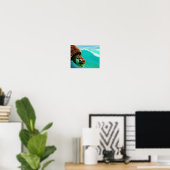 Turtle Surfen Poster (Heimbüro)