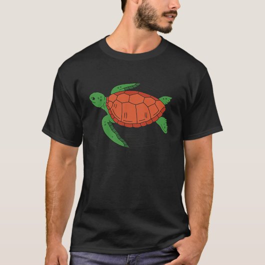 turtle swimming T-Shirt (Vorderseite)