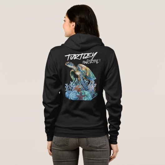 Turtle T Hoodie (Schwarz voll)