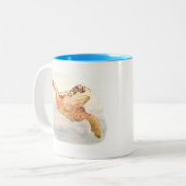 Turtle-Tasse Zweifarbige Tasse (Vorderseite Links)
