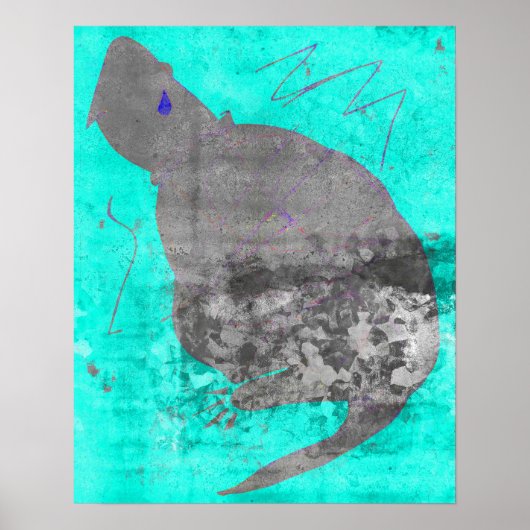 Turtle Teardrop 16 x 10 poster (Vorne)