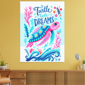 Turtle Tide Träume Leinwanddruck (Insitu (Wohnzimmer))