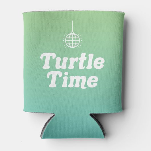 Turtle Time Coozie Dosenkühler (Vorderseite)