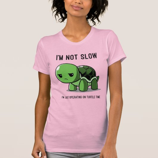 Turtle Time Not Slow Funny Women's Slim Fit T-Shirt (Vorderseite)