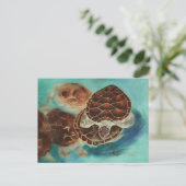 Turtle Time Postcard Postkarte (Stehend Vorderseite)