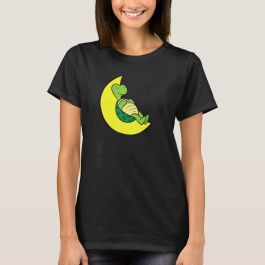 Turtle Tired Nap All Day Sleep All Night Cute Turt T-Shirt (Vorderseite)
