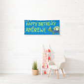 Turtle Tortoise Birthday Party Banner (Insitu)