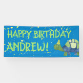 Turtle Tortoise Birthday Party Banner (Horizontal)
