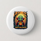 Turtle Tortoise Boo Vampire Trick oder Treat Hallo Button (Vorderseite)