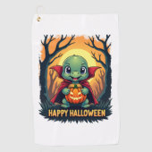 Turtle Tortoise Boo Vampire Trick oder Treat Hallo Golfhandtuch (Vorderseite)